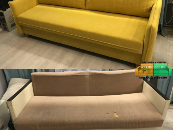 Перетяжка мягкой мебели